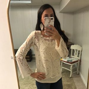 Boho Sheer Lace Top